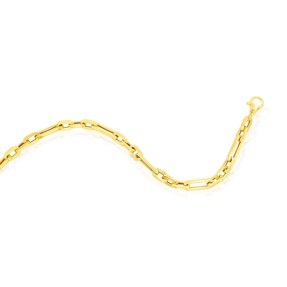 14K Yellow Gold, 5mm Paperclip Bracelet