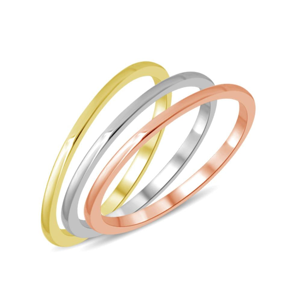 14K Yellow Gold Plain Band