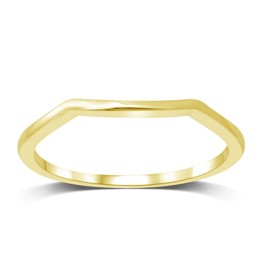 14K Yellow Gold Plain Band