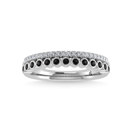 14K White Gold Diamond 1/3 Ct.Tw. Stackable Band