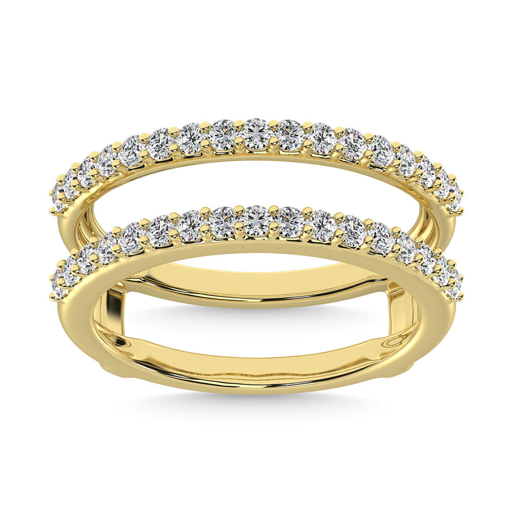 Diamond 1/4 Ct.Tw. Guard Ring in 10K Yellow Gold