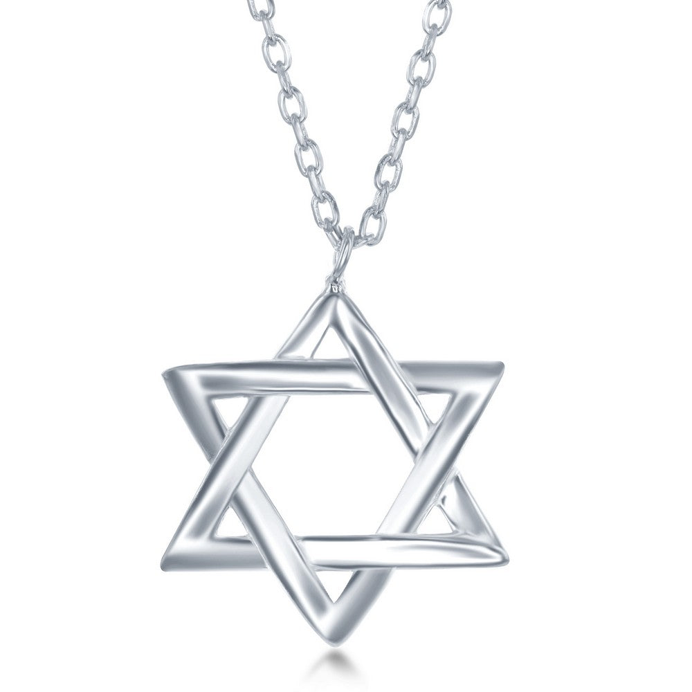 Sterling Silver Star of David Necklace