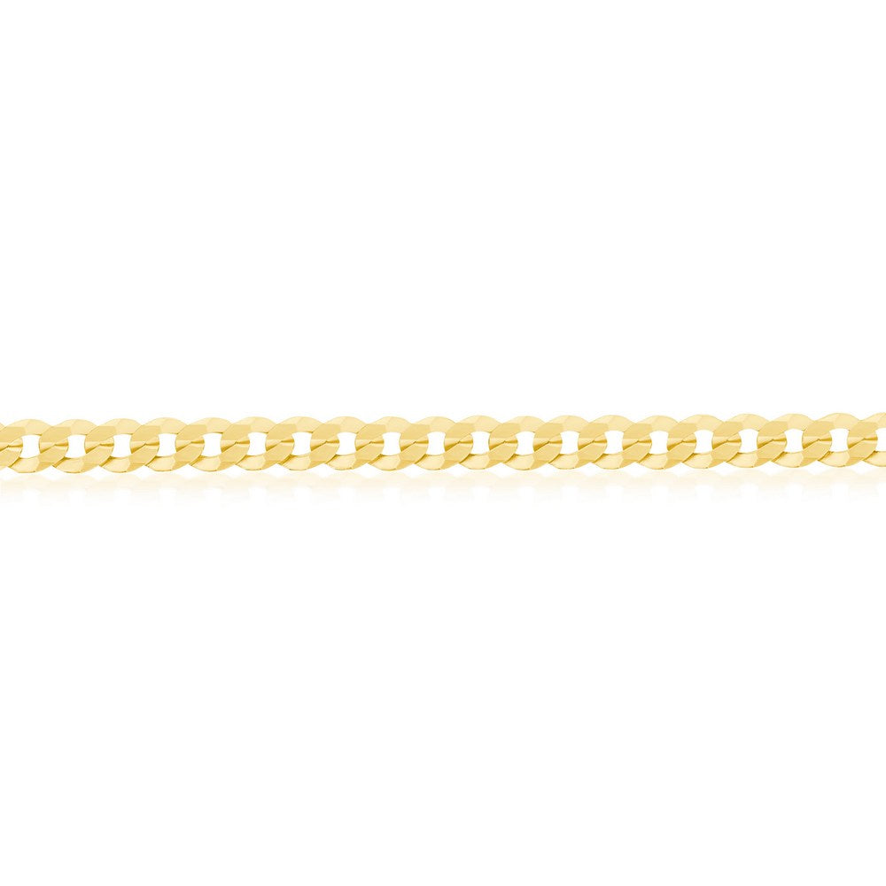 Sterling Silver 5mm Cuban Anklet - Gold Plated