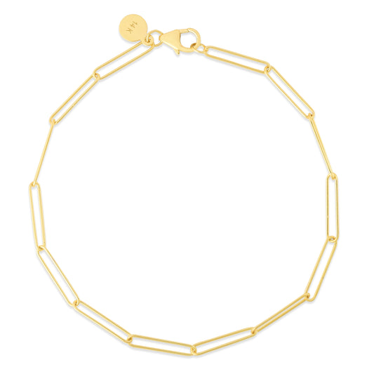 14K Lungo Paperclip Chain Necklace